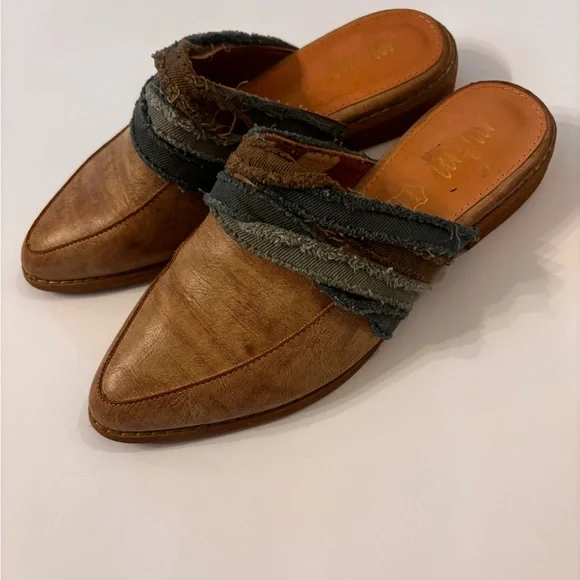 Mi.iM Tan Women’s 7.5 Slip-On Mules Made w Leather - Picture 3 of 7